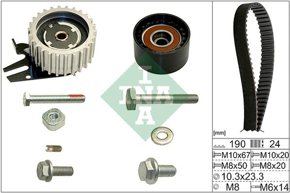 INA - 530062410-INA - Timing Belt Set - &lt;&lt; PROVJERITE LISTU DIJELOVA NA TIPKU ISPOD KATALOSKOG BROJA
