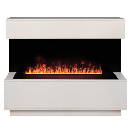 Каминокомплект Real Flame Modern CST1000 WT-P614 с очагом 3D Cassette 1000 Black Panel