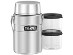 Термоконтейнер для еды THERMOS KING SK-3030 MS Big Boss 1,39L, с двумя ланч-боксами, стальной