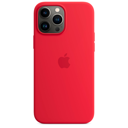 Силиконовый чехол с поддержкой MagSafe Apple Silicone Case для iPhone 13 Pro Max, Red (Красный)