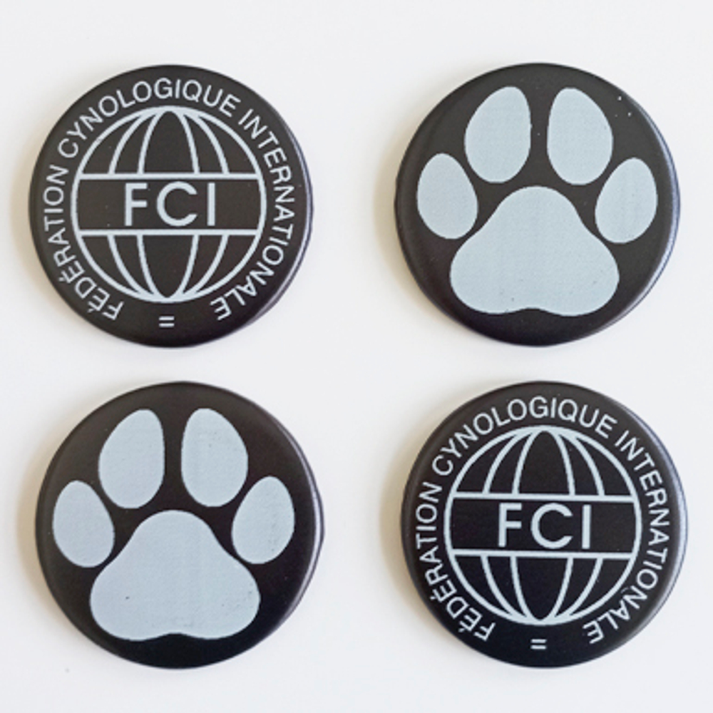 Закатной центр с тканевым покрытием 56 мм. (цвет ткани в ассортименте), печать БЕЛАЯ матовая.