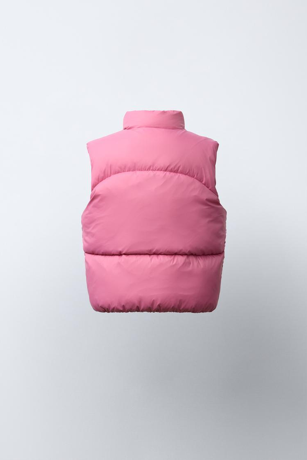 ZARA СТЕГАНЫЙ ЖИЛЕТ WATER REPELLENT, МЯГКИЙ РОЗОВЫЙ