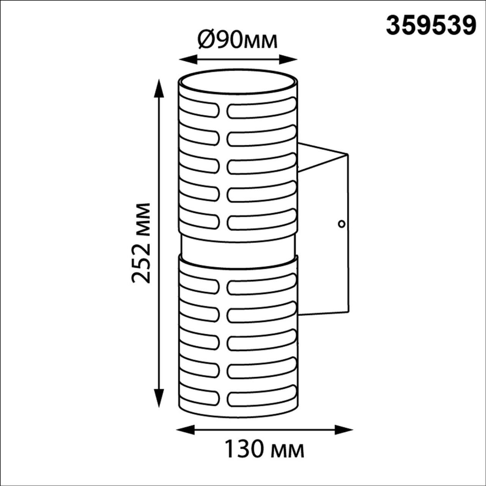 359539 STREET NT25 000 коричневый Светильник ландшафтный настенный IP65 LED 2*5W 3000К 100-240V NETZ