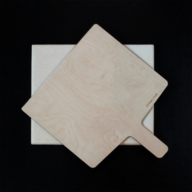 Комплект: пекарский камень для выпечки 30х40 и лопата