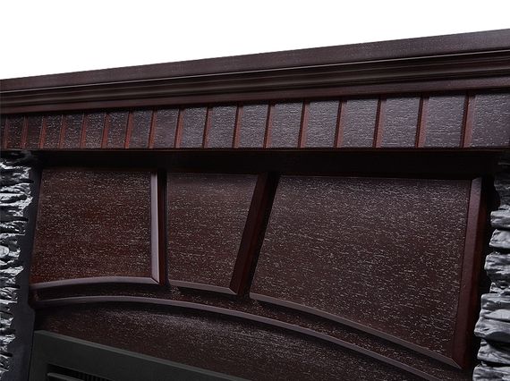 Портал Firelight Porto 25 камень черный, шпон венге купить в Москве и Московской области по низкой цене с доставкой по России — (5) Портал Firelight Porto 25 камень черный, шпон венге — (5)