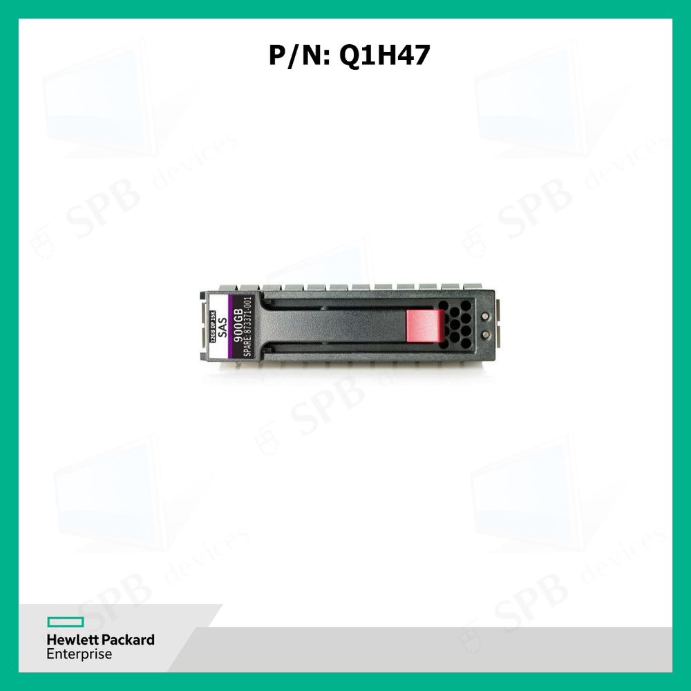Жесткий диск HP HDD 900GB SAS 12GBPS 15K SC G10 2.5 Q1H47A, 873371-001