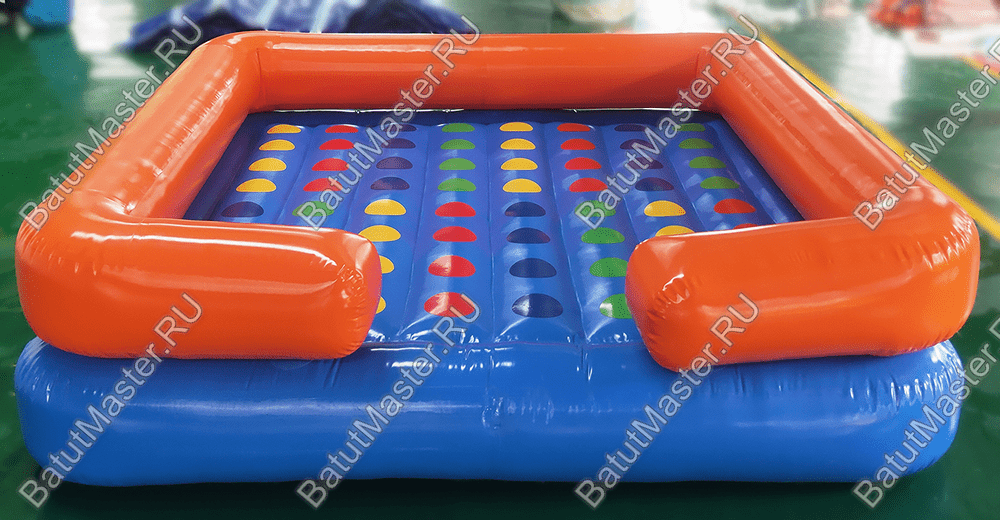 Интерактивная надувная игра "Твистер" 3*3*0,6 м, без подкачки