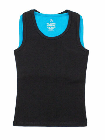 Комплект: борцовка и топ хлопок голубой