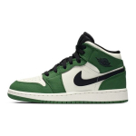 Кроссовки Air Jordan 1 Mid SE GS Pine Green