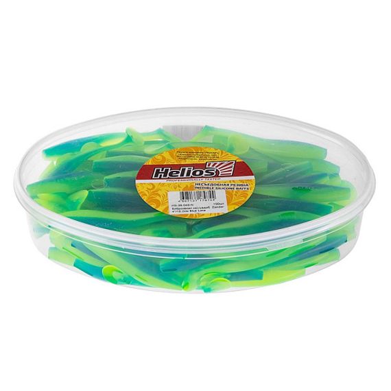 Виброхвост несъедоб. Zander 4&#39;/10,2см Blue Lime 100шт. (HS-36-040-N) Helios