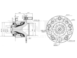 Ступица задняя (с ABS) UNIO HUB-20244