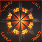 Скатерть Обрядовая Церемониальная Алтарная Круг Хаоса 11