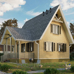 Сайдинг Docke Lux Ванкувер Корабельный брус D5D PSLV-1175 Зрелый каштан 3000 мм