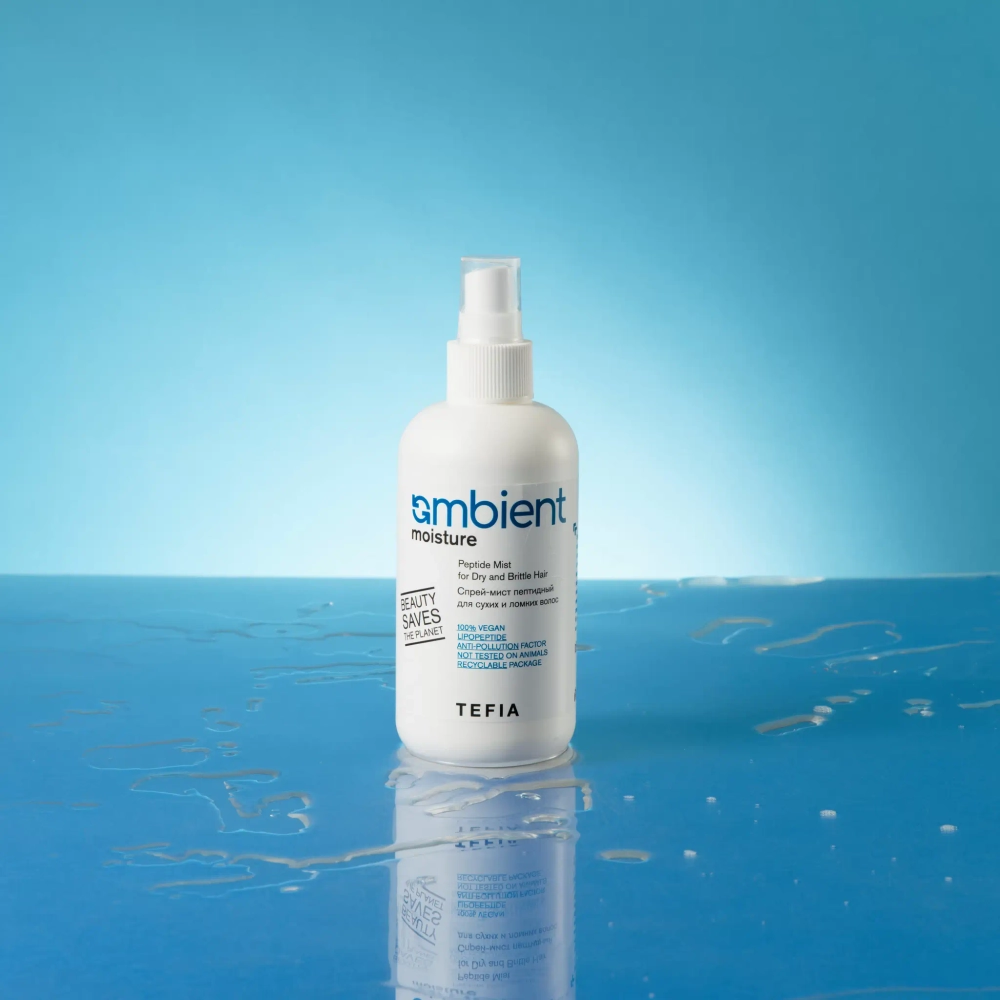Спрей-мист пептидный для сухих и ломких волос Peptide Ambient Moisture Tefia, 250мл