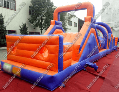 Надувная полоса препятствий "Веселый забег" 15*3*4 м