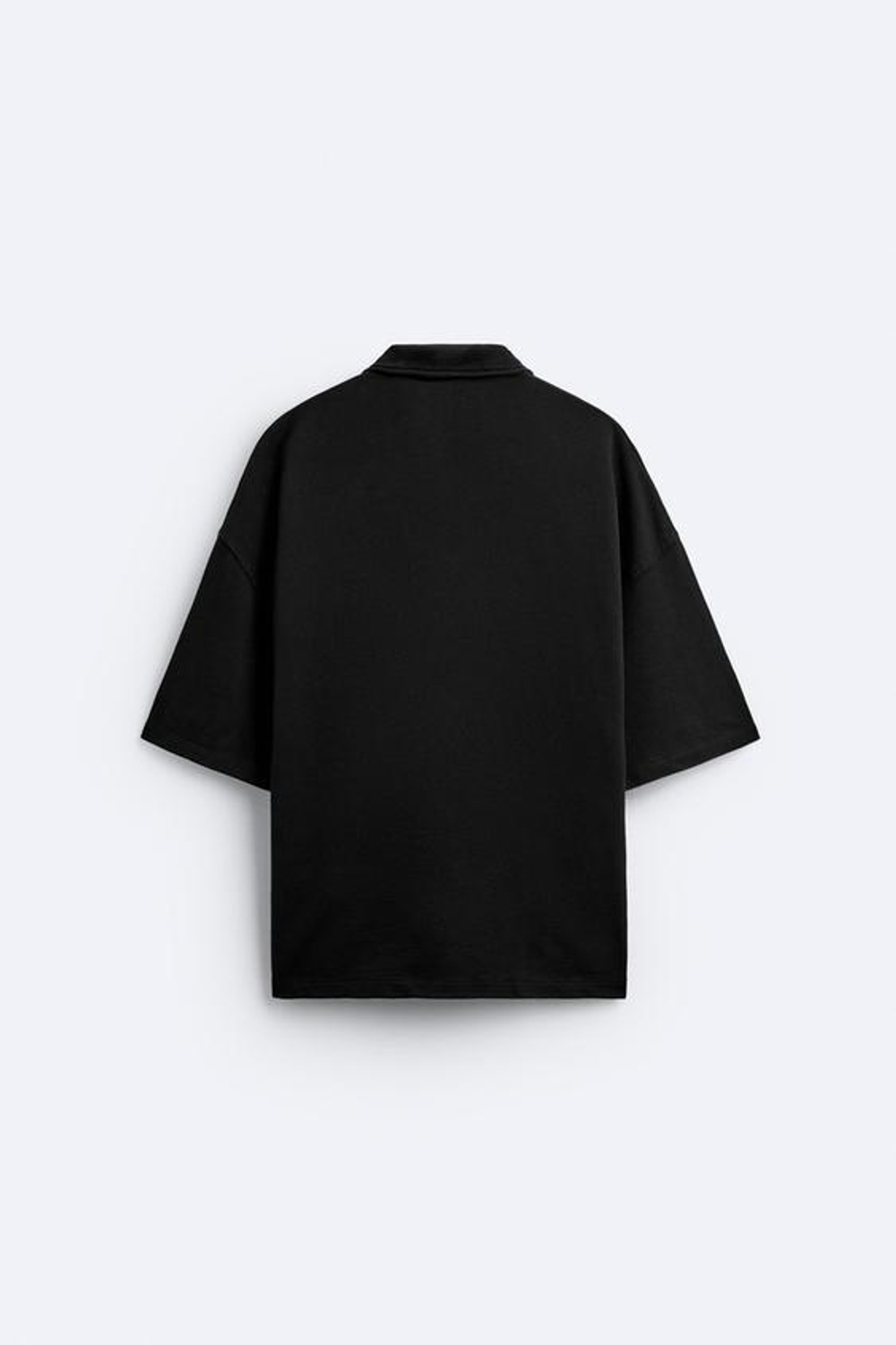 ZARA ТОЛСТОВКА С КОРОТКОЙ ЗАСТЕЖКОЙ-МОЛНИЕЙ, ЧЕРНЫЙ