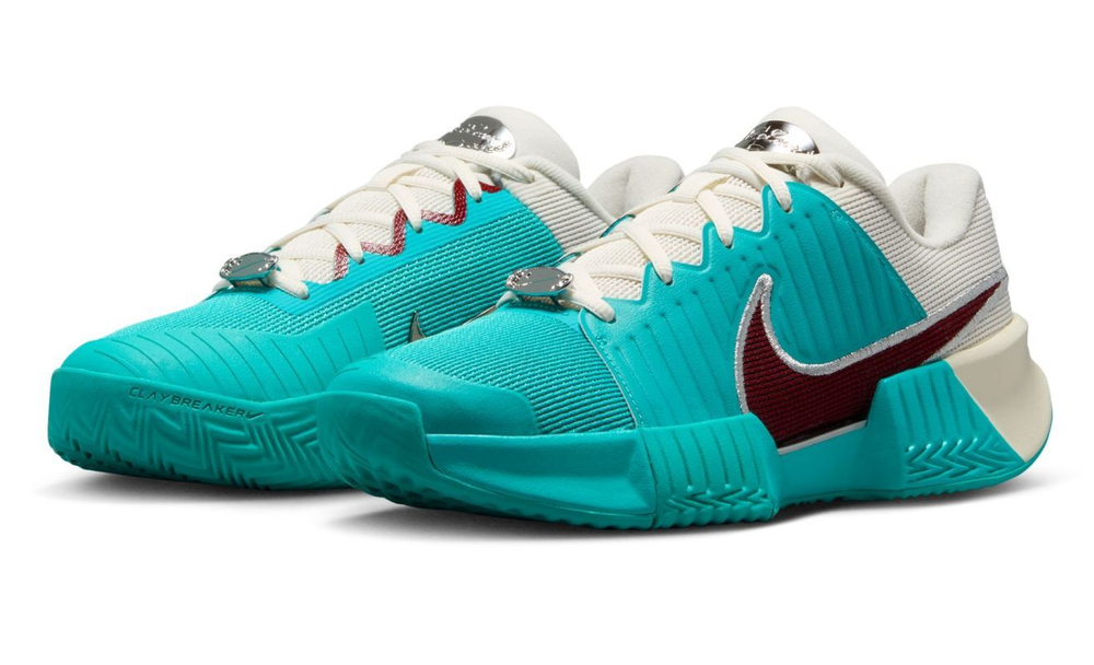 Женские Кроссовки теннисные Nike Zoom GP Challenge Pro Clay Premium - пыльный кактус/темно-красный/бледная слоновая кость