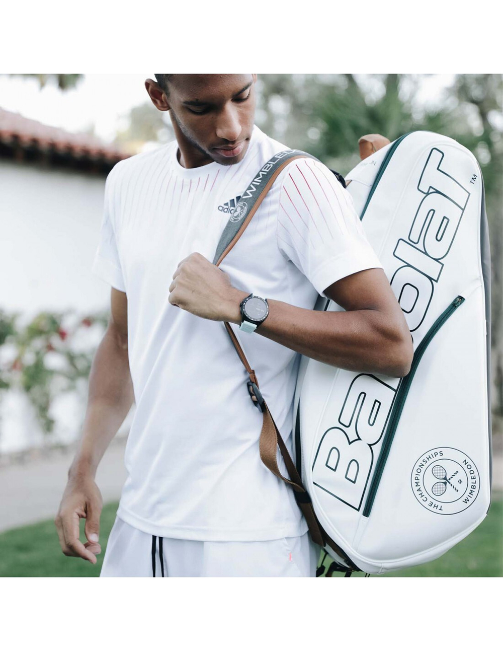 Сумка теннисная Babolat RH12 Pure Wimbledon - white/grey