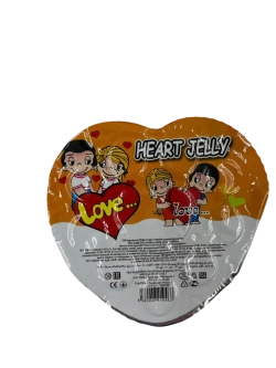 Фруктовое желе в форме сердца и роз, Love
