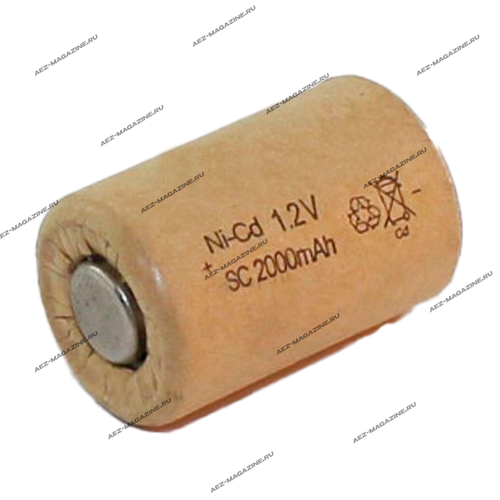 Элемент питания для ремонта АКБ: 1,2V, 2,0A, L=33мм