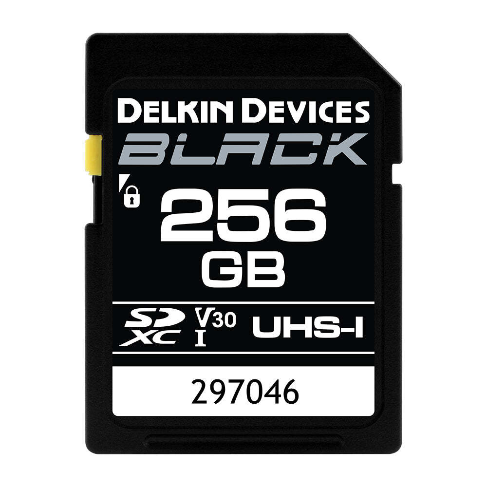 SD Delkin 256GB BLACK UHS-I SDXC