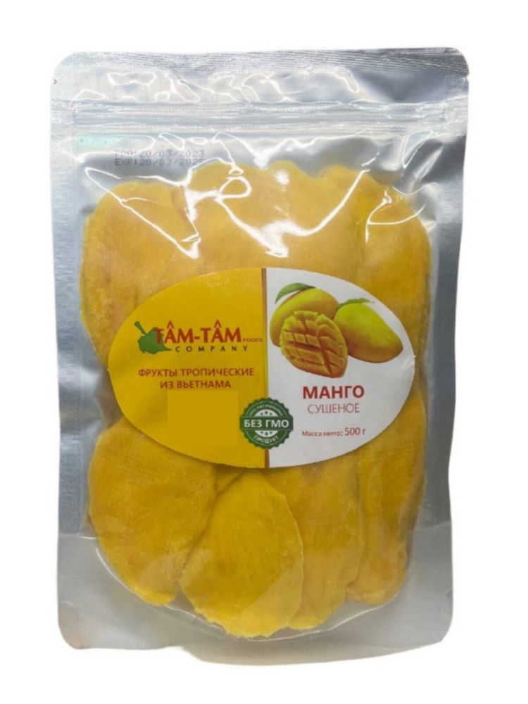 Манго Tam Tam cушеное, 500 г, 2 шт