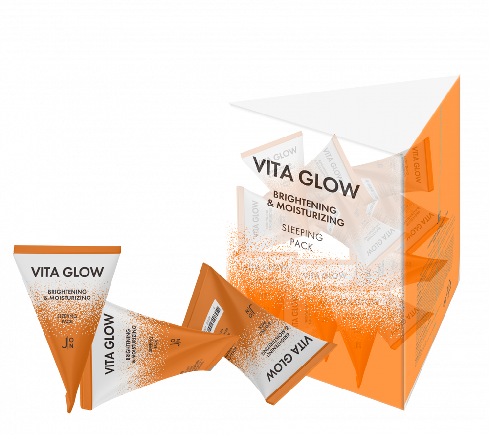 Ночная осветляющая маска для кожи лица с мультивитаминами J:ON Vita Glow Brightening and Moisturizing Sleeping Pack