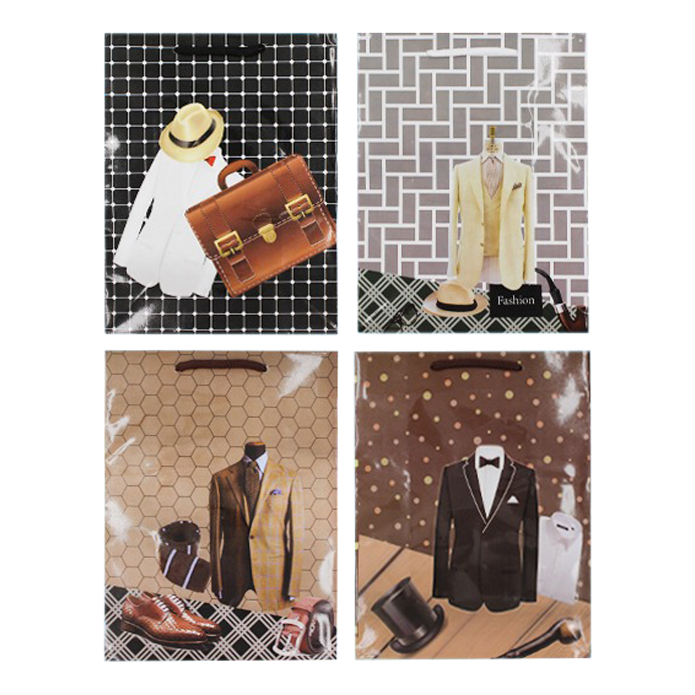 Подарочный пакет Basir, серия "Мужская тематика Fashion", 32*44*11 см, ассорти