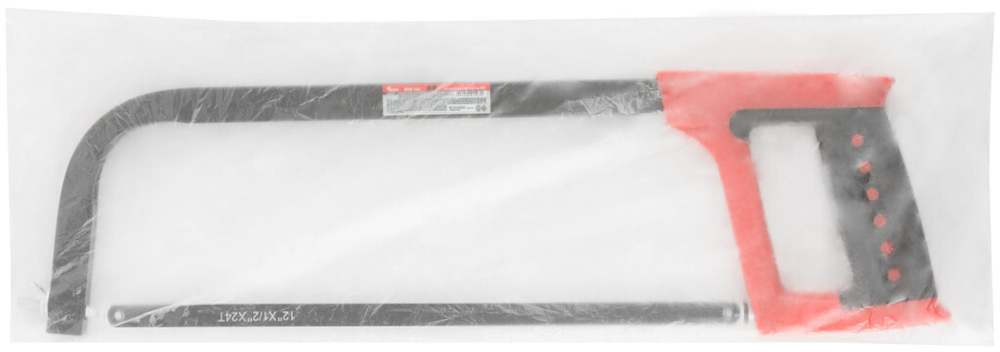 Ножовка по металлу 300 мм, пластиковая прорезиненная ручка KУРС 40057