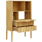 Книжный шкаф, 90х42х150, Розенбург, буфет, из массива дуба, MAKOSA