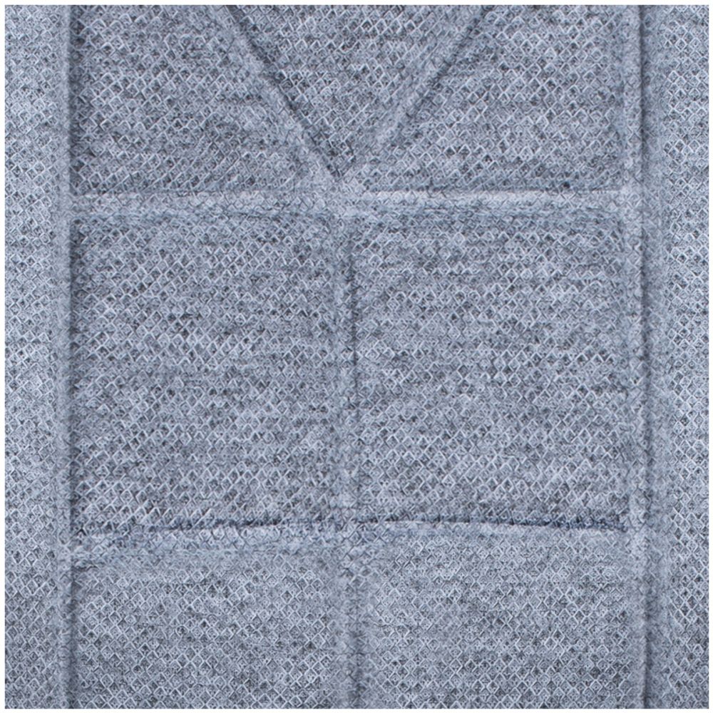 УЦЕНКА-Кресло руководителя Helmi HL-E89 "Blocks" LUX, ткань SY светло-серая, мягкий подлокотник, хром