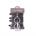 Черные однослойные оковы на цепочке (Цвет: черный)