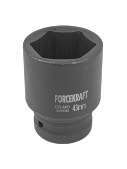 Головка ударная 1'', 43мм (6гр.) FORCEKRAFT FK-4858043