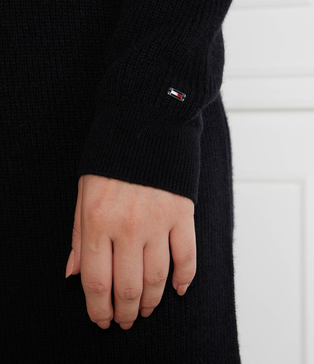 Платье MD WOOL CASH ROLL-NK Tommy Hilfiger - черный(WW0WW39925)