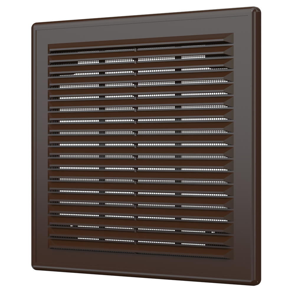 Решетка вентиляционная Р сетка разъемная 209х209 пластик Brown ERA