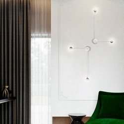 Бра Pin Wall Light A Black By Imperiumloft