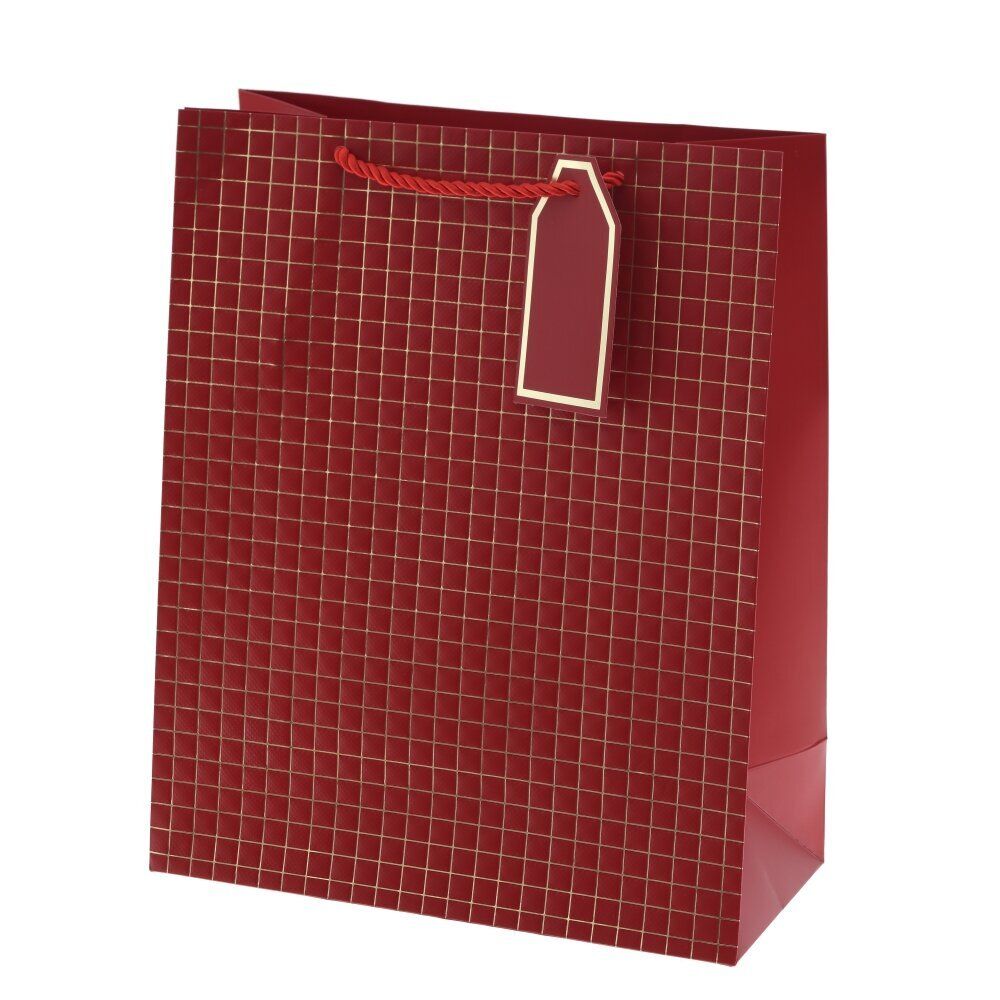 GAEM Пакет подарочный M (бумага 210г/м2, блок 12шт), L26 W12 H32 см, 4в.