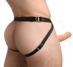 Телесный полый страпон 2" Erection 28X Smooth Vibrating Silicone Penis Sheath - 16 см.