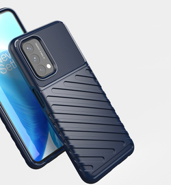 Синий противоударный чехол для телефона OnePlus Nord N200 5G, серия Onyx от Caseport