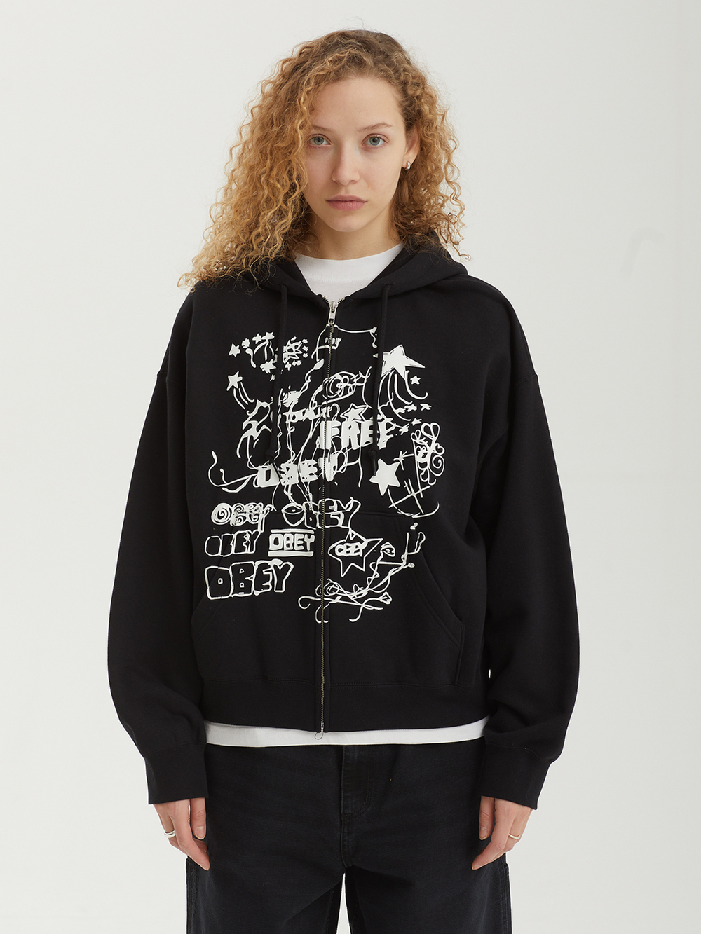 Женская Толстовка Jumble Baggy Relaxed Zip