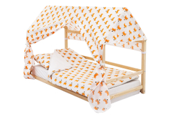 Детская кровать-домик Монтессори Бельмарко Svogen натура