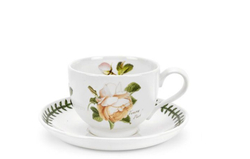 Portmeirion Чайная чашка Botanic Roses 200 мл с блюдцем Tamora Peach