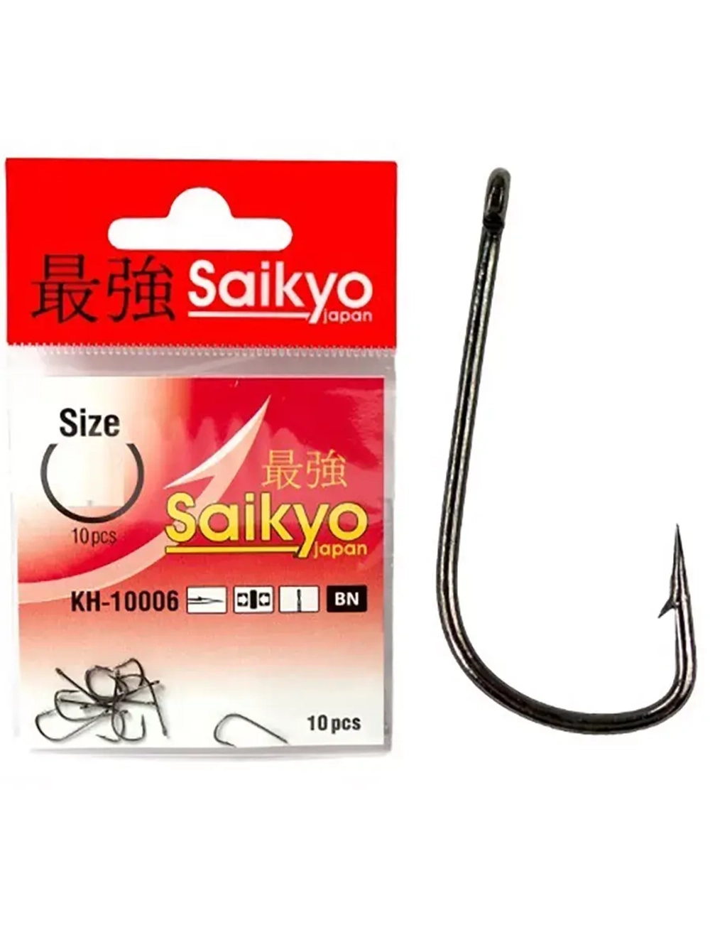 Крючки для рыбалки Saikyo KH-10006 Sode Ring BN