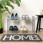 Полка для обуви, мет-л, 2 секц, 66х28х44 см, сер, Nika, ЭТ3/С