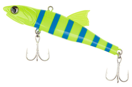Воблер LITTLE JACK Forma Adict 100mm, цвет #Zebra yellow blue