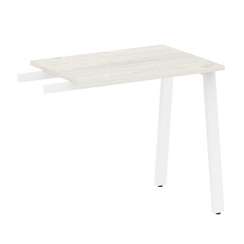 Metal System Приставной элемент на А-образном м/к БА.ПР-2 Дуб Наварра/Металл Белый 800*600*750