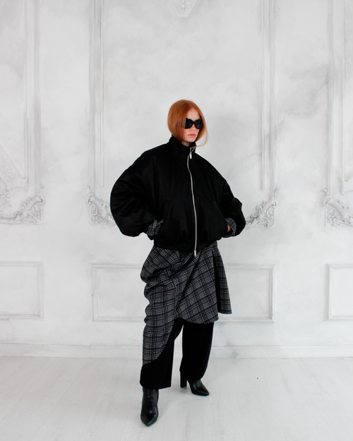 Бомбер Denis Detalov Crop черный