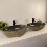 Раковина из речного камня ПАРА! RS-65541 61*36*15 0866