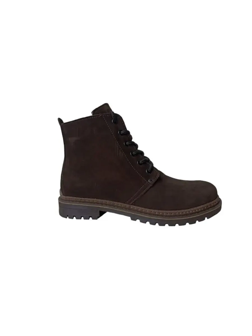 Ботинки натуральный нубук (замш) на шерсти