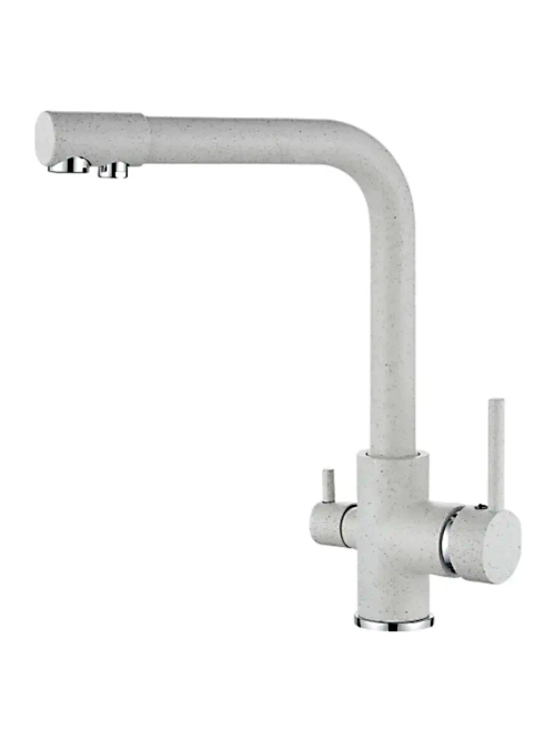 Смеситель для кухни с краном для фильтра L4055W-3 белый